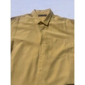 REI short sleeve shirt. Mustard color, Feels like silk